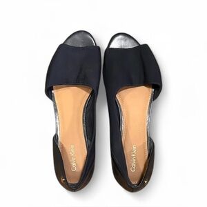 Calvin Klein Dark Blue Onara Single Sided D’Orsay Flats